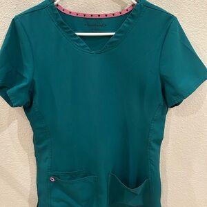 HeartSoul Women's Green Short Sleeve Top and Pants-size small